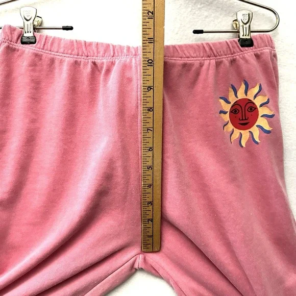 Wildfox Del Sol Knox S Small Sweat Pants in Pink Bubble Gum Joggers - Picture 6 of 10